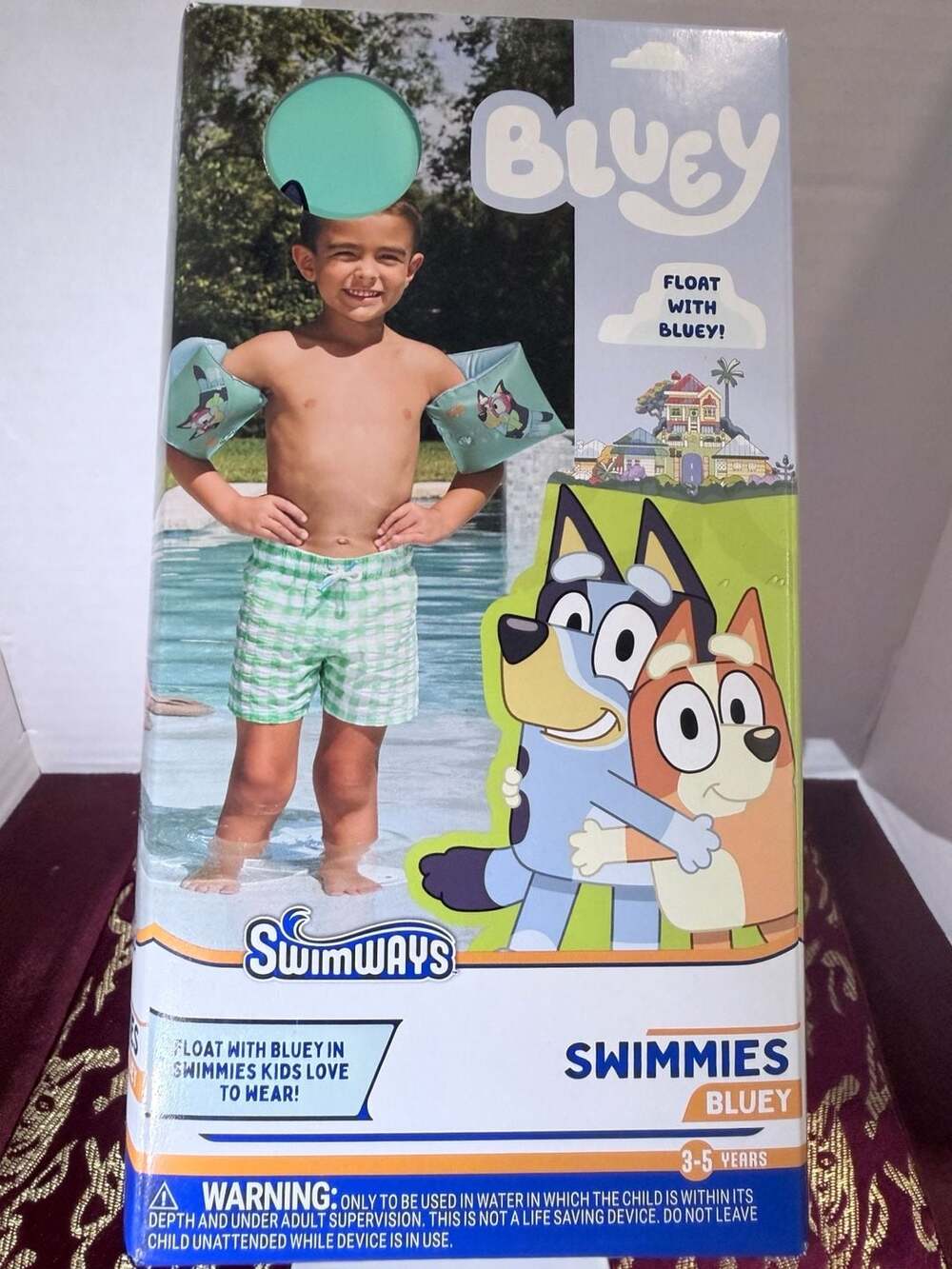 SwimWays Bluey Swimmies Arm Floaties 3-5 Years